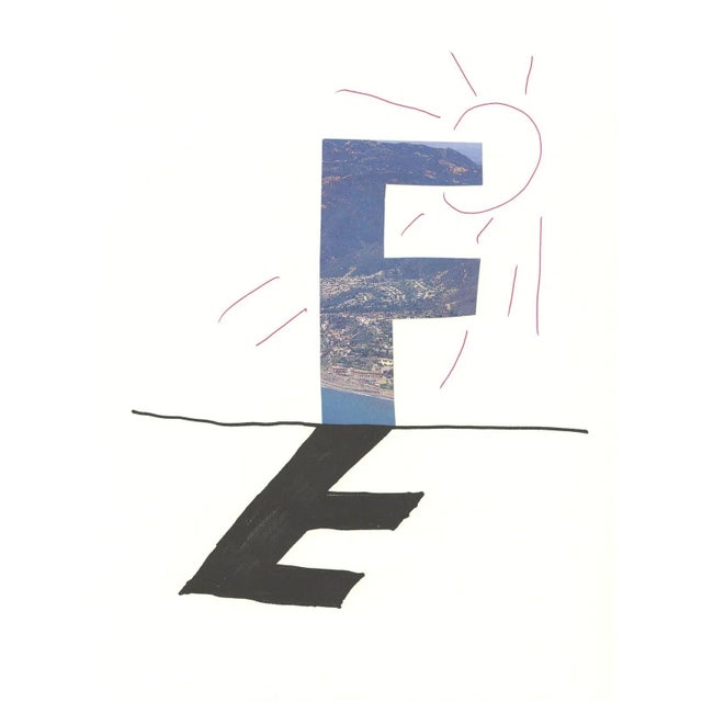'F' from 'Hockney's Alphabet' By David Hockney 1991 Lithograph on Exhibition Fine Art Cartridge paper 38.4 x 46.4 cm...