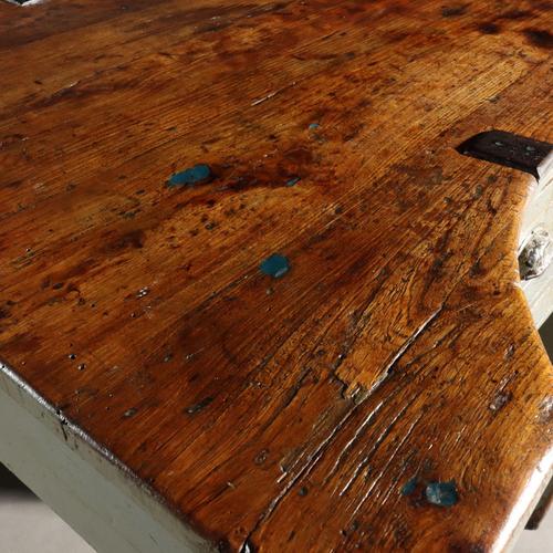 Industrial Table with Four Workstations For Sale - Image 9 of 16