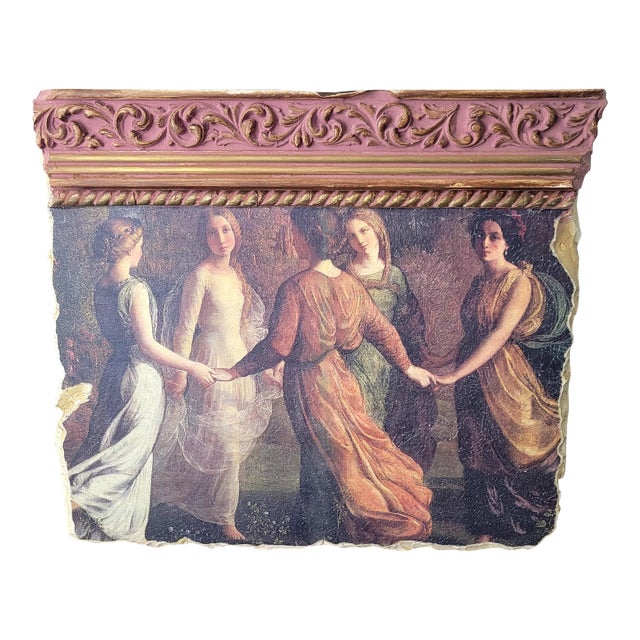 Late 20th Century "Rays of Sunlight Dancers" by Fresco Masterpieces For Sale