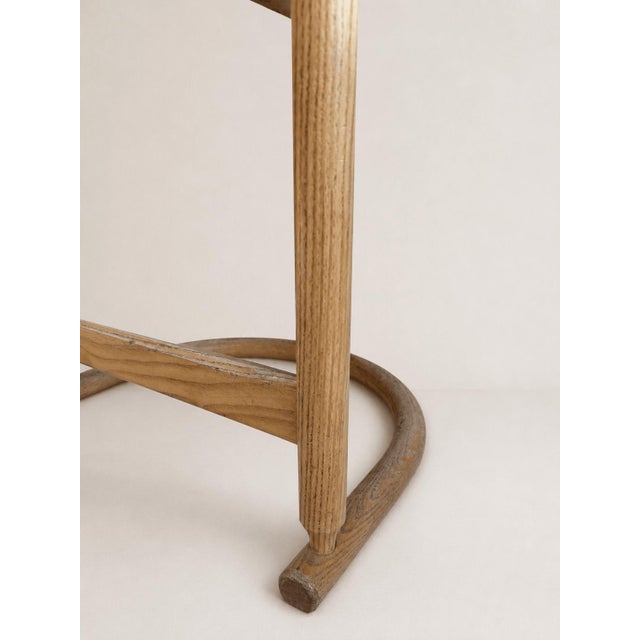 Wood Postmodern Oak Bar Stools by Allmilmö, 1980s, Set of 4 For Sale - Image 7 of 14