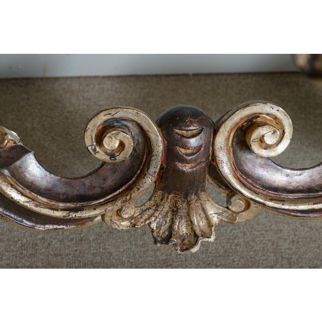 Wood Regency Style Console With Marble Top For Sale - Image 7 of 13