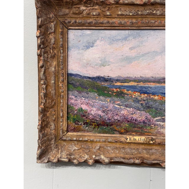 19th Century French Impression Landscape Oil For Sale - Image 9 of 13