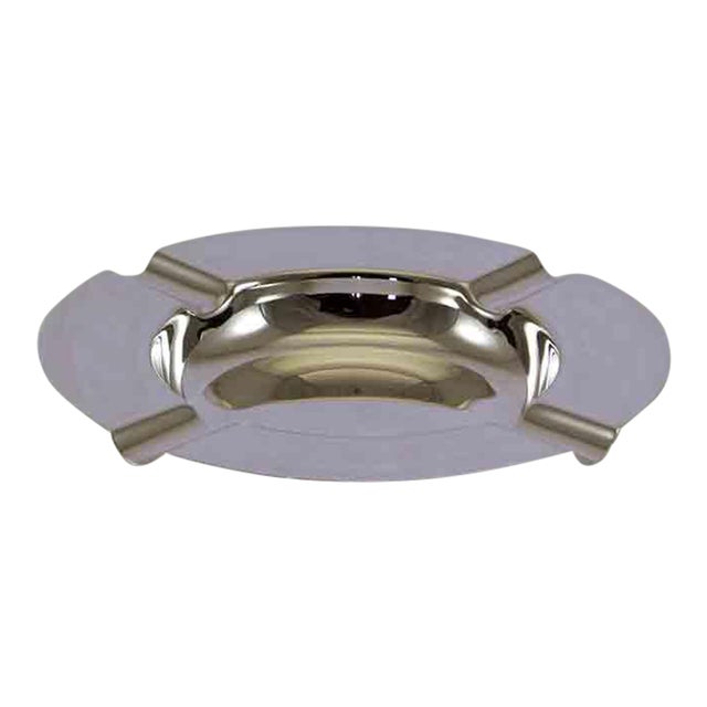 1970’s Vintage/New Silverplate Ashtray, Round For Sale