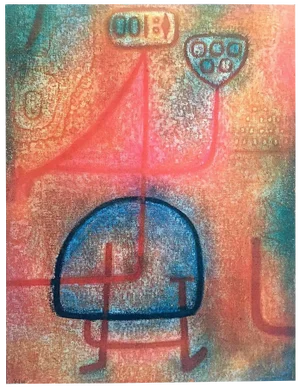 Paul Klee Foundation Vintage 1960 Collector's Lithograph Print " La Belle Jardiniere " 1939