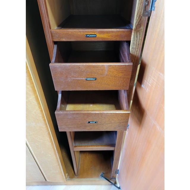 Art Deco Style 2 Door Fitted Wardrobe / Armoire For Sale - Image 4 of 18