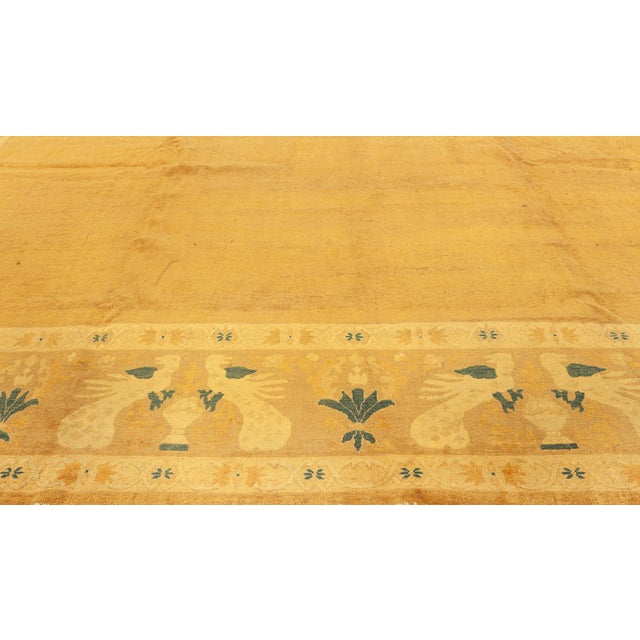 1920s 1920s Indian Lahore Hand Knotted Wool Rug For Sale - Image 5 of 9