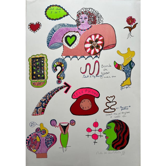 1970s Niki de Saint Phalle, Pills, 1970s, Lithograph For Sale - Image 5 of 5