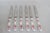 Mid 20th Century Gimbel Staffordshire Sheffield England Bone China Handles Set of 6 Knives 4220b For Sale - Image 5 of 10