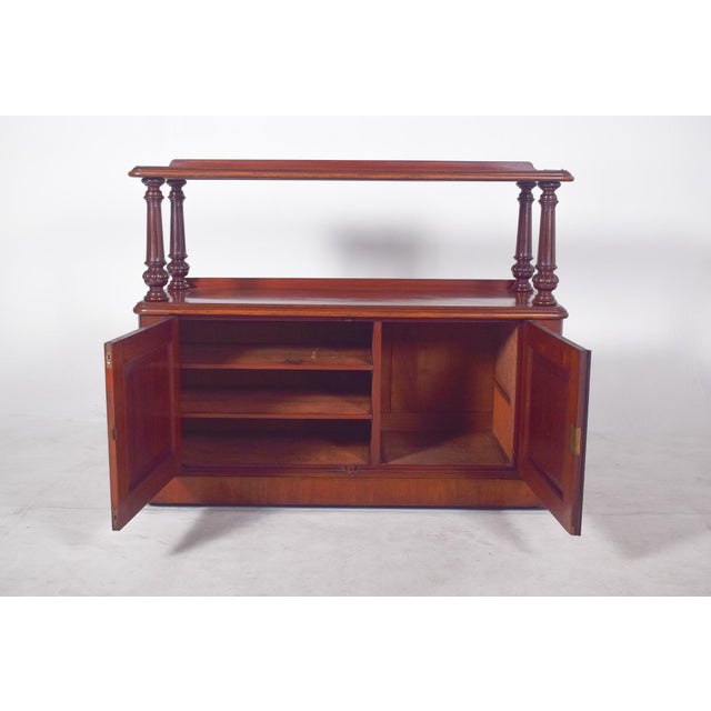 Antique English Dumbwaiter with Turned Columns For Sale - Image 5 of 12