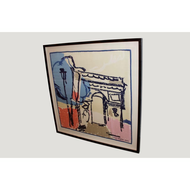 2010s Andrianna Shamaris The Arc de Triomphe de l’Étoile Courrèges Scarf For Sale - Image 5 of 5