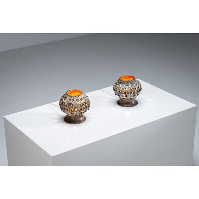 1960s Ceramic Table Lamps by Bruno Karlsson for EGO Stengods Atelje, 1960s, Set of 2 For Sale - Image 5 of 18