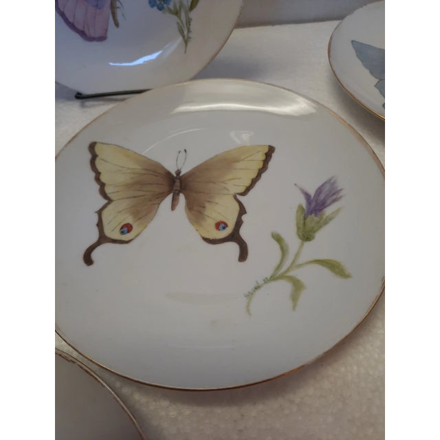 1980s Painted Plates - Set of 7 For Sale - Image 4 of 11