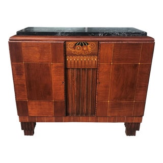 1920s Vintage Marbletop Art Deco Server For Sale