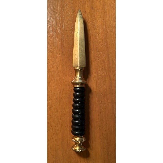 Vintage Brass Letter Opener For Sale - Image 4 of 5