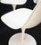 Set of 3 Mid Century Modern Tulip Base White Fiberglass Side Dining Chairs MINT! For Sale - Image 9 of 14