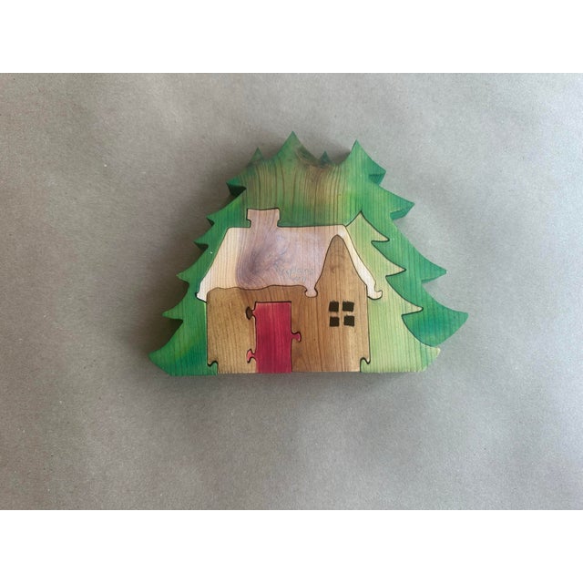 2000 - 2009 Signed Jigsaw Cabin in the Woods For Sale - Image 5 of 6