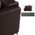Model 6300 4-Seater Sofa, Armchairs and Ottoman in Brown Leather from Rolf Benz, Set of 4 For Sale - Image 11 of 18