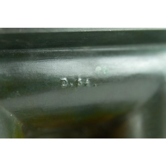 Danish Art Deco Disko Metal Candlestick by Just Andersen, 1920s For Sale - Image 13 of 15