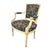 French Provincial Louis XVI Style Painted Fauteuil, Vintage French Provincial Armchair For Sale - Image 3 of 18