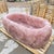 Luxury Natural Rose Quartz Freestanding Bathtub, Handcrafted Pink Crystal Stone Soaking Tub For Sale - Image 9 of 9