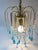 Vintage Murano-Style Blue Glass Teardrop Waterfall Chandelier, C. 1970 For Sale - Image 13 of 18