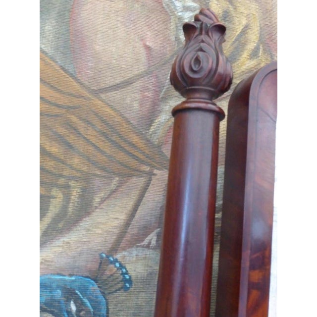 Wood Antique George III Flame Mahogany Dressing Table Mirror, 1780 For Sale - Image 7 of 16