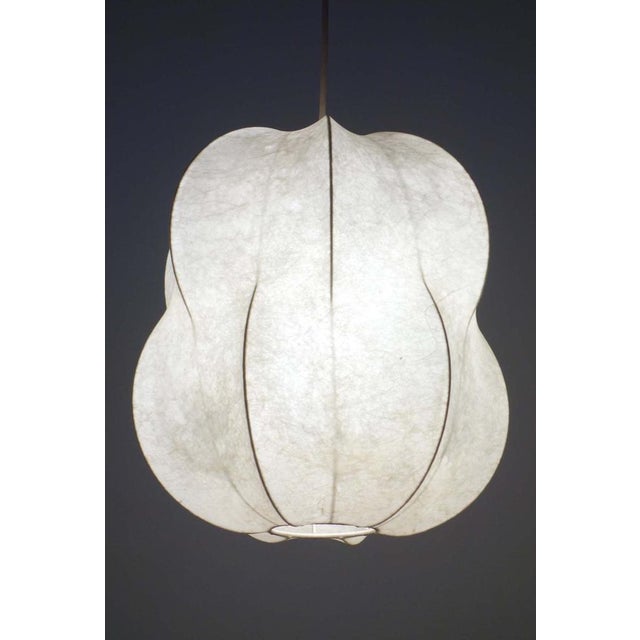 Space Age Italian Cocoon Ceiling Lamp, 1960s For Sale - Image 13 of 14