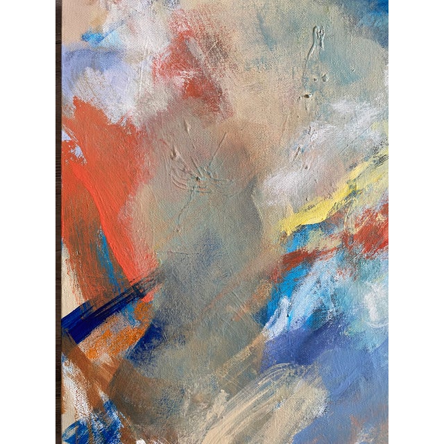 Contemporary “Seaside” 2024 Contemporary Abstract Painting For Sale - Image 3 of 6