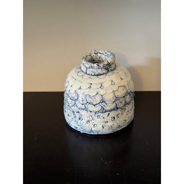 Contemporary Japanese Textured Jar For Sale In Los Angeles - Image 6 of 6
