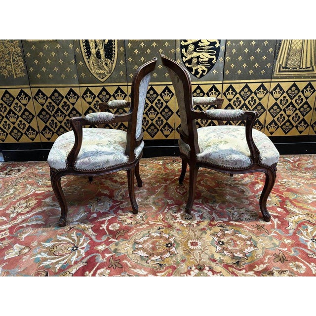 Set of Louis Xv Style Cabriolet Dining Chairs For Sale - Image 4 of 10