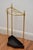 P0329 stylish and elegant vintage umbrella stand of demi lune design, having five umbrella and walking sticks compartments...