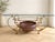 Liberty Jr Coffee Table in Gilded Wrought Iron, Glass, and Art Ceramics, Prato, 1990s For Sale - Image 9 of 9
