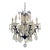 Myran Allan Luxury Lighting Italian Amber and Clear Crystal Bronze Versailles Chandelier For Sale