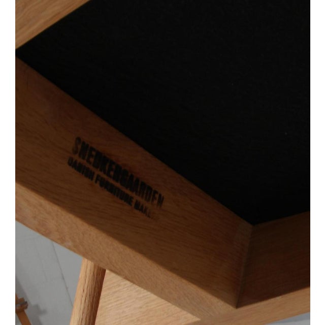 Brown Model ND82 Lounge Chair in Full Grain Leather and Oak by Nanna Ditzel, 2010s For Sale - Image 8 of 9
