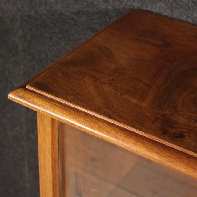 Italian Walnut Bookcase, 1960s For Sale - Image 10 of 14