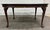 Vintage Queen Anne Style Oval Walnut Dining Table For Sale - Image 4 of 10