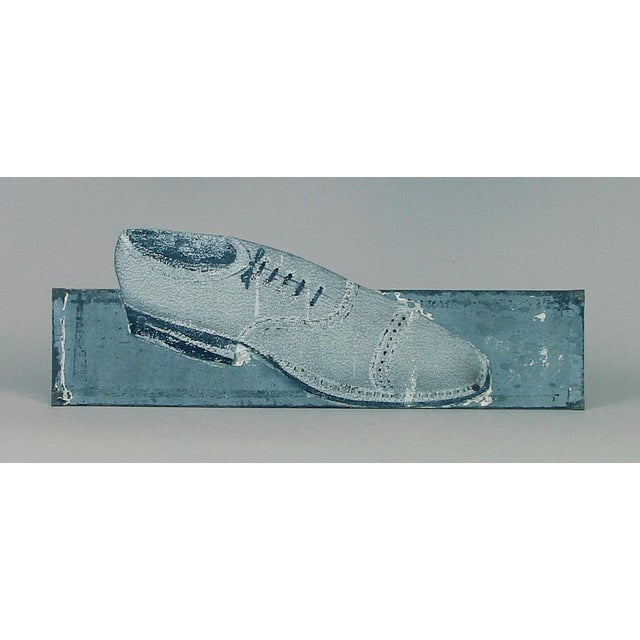 Vintage Shoe Sign Ad for Storefront Shoe Repair Shop For Sale - Image 4 of 4