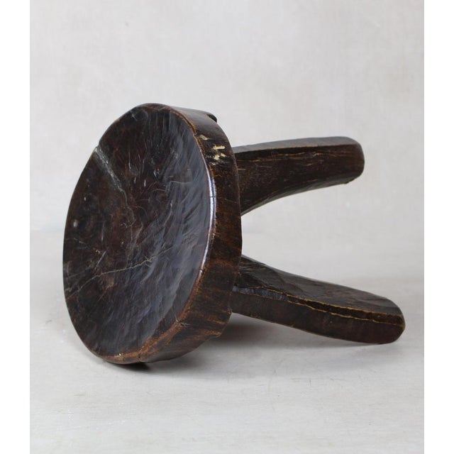 Hehe Iringa Stool in Wood For Sale - Image 4 of 7