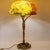 Bronze and Floral Glass Table Lamp from Daum, France, 1900s For Sale - Image 12 of 15