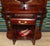Antique Art Nouveau Mahogany Wardrobe with Beveled Mirror, Chest of Drawers, and Umbrella Stand, 1920s For Sale - Image 10 of 18