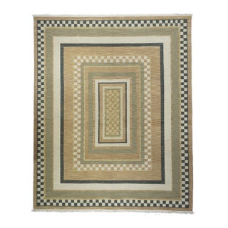 Turkish Sumak Flat Weave Wool Rug 8'0" X 10'0" For Sale