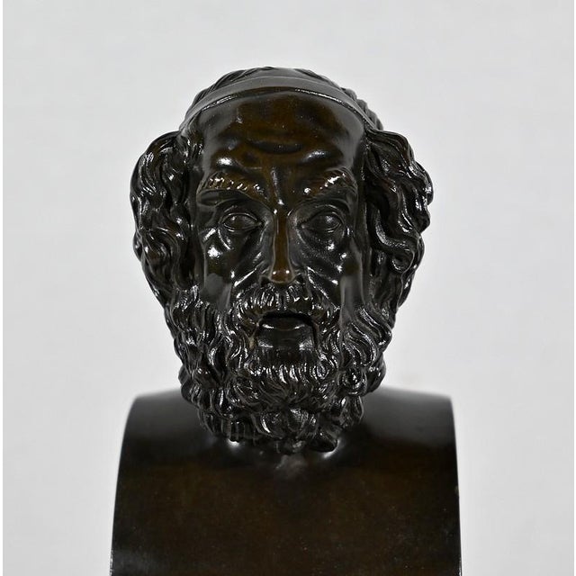 Golden Bronze Clock by A. Destape, 1800s For Sale - Image 6 of 18