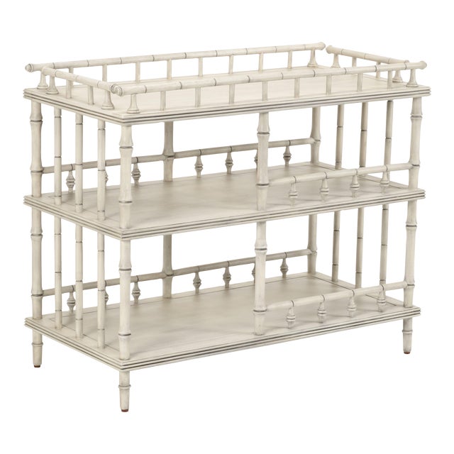 Luzon Rattan Server, White For Sale