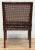 Wood Vintage Faux Bamboo Cane Back Upholstered Seat Arm Chair For Sale - Image 7 of 9