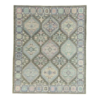 Turkish Oushak Rug 8'3" x 9'11" #21306 For Sale