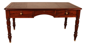 19th Century Mahogany Two-Drawer Desk