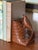 Whimsical carved wood bird bookend, a single. Likely mahogany or cherry. Please see condition details noted. Most items...