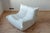 White Leather Togo Lounge Chair, Pouf and 3-Seater Sofa by Michel Ducaroy for Ligne Roset, Set of 3 For Sale - Image 3 of 18