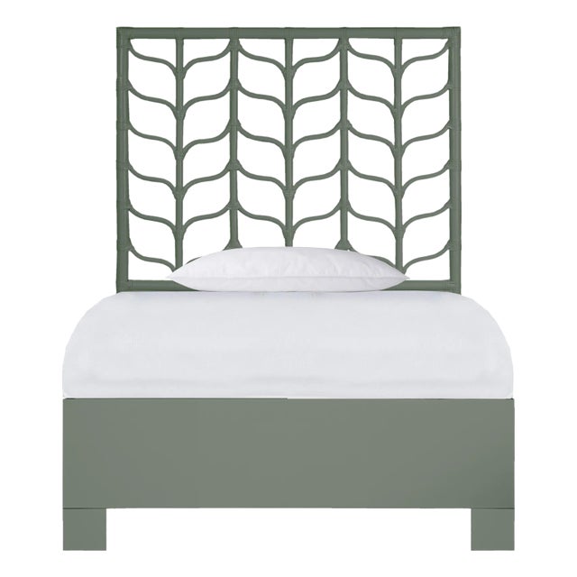 Ivy Platform Bed Twin, Evergreen For Sale