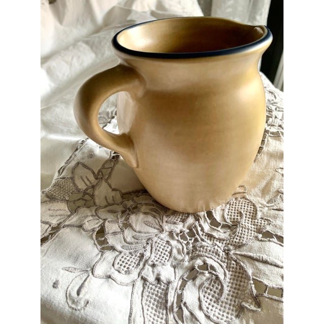 Ceramic Vintage Folk Art by Pfaltzgraff Creamer Yorktown Pattern, Usa Made For Sale - Image 7 of 11